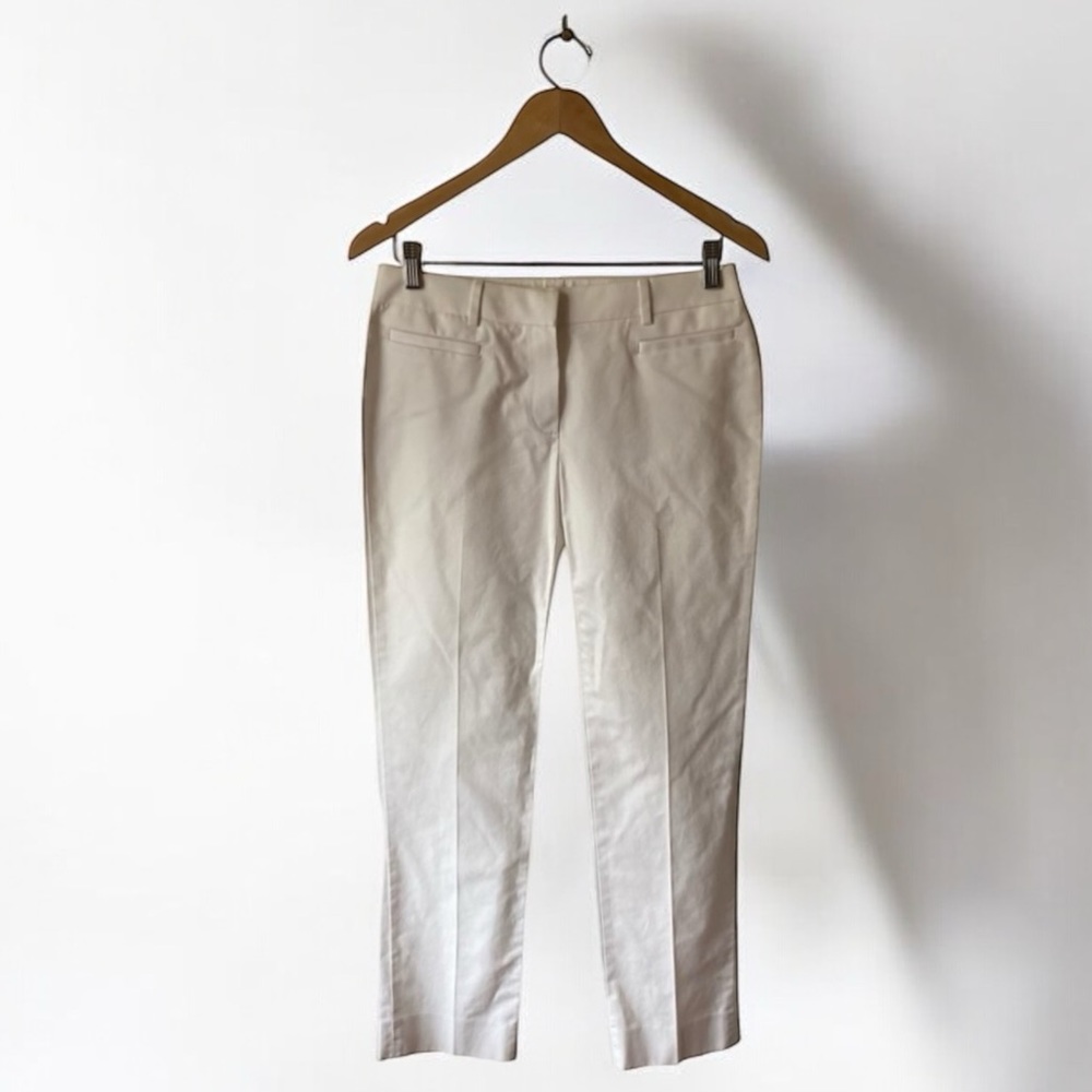 🤑10/$100 Brooks Brothers ivory Natalie fit pleated trouser slacks pants 2